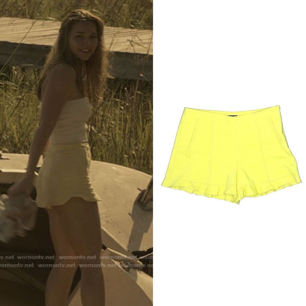 Aso Sarah Cameron 1.State Yellow Shorts